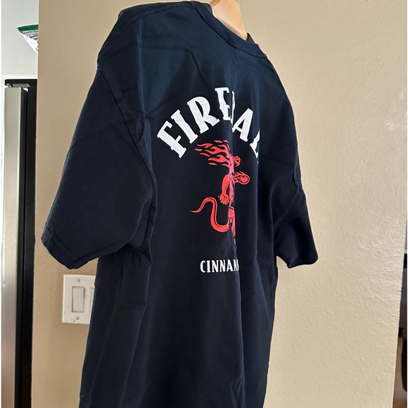 WTF Where’s the Fireball? Red Dragon Logo Mens T-Shirt - Picture 4 of 12